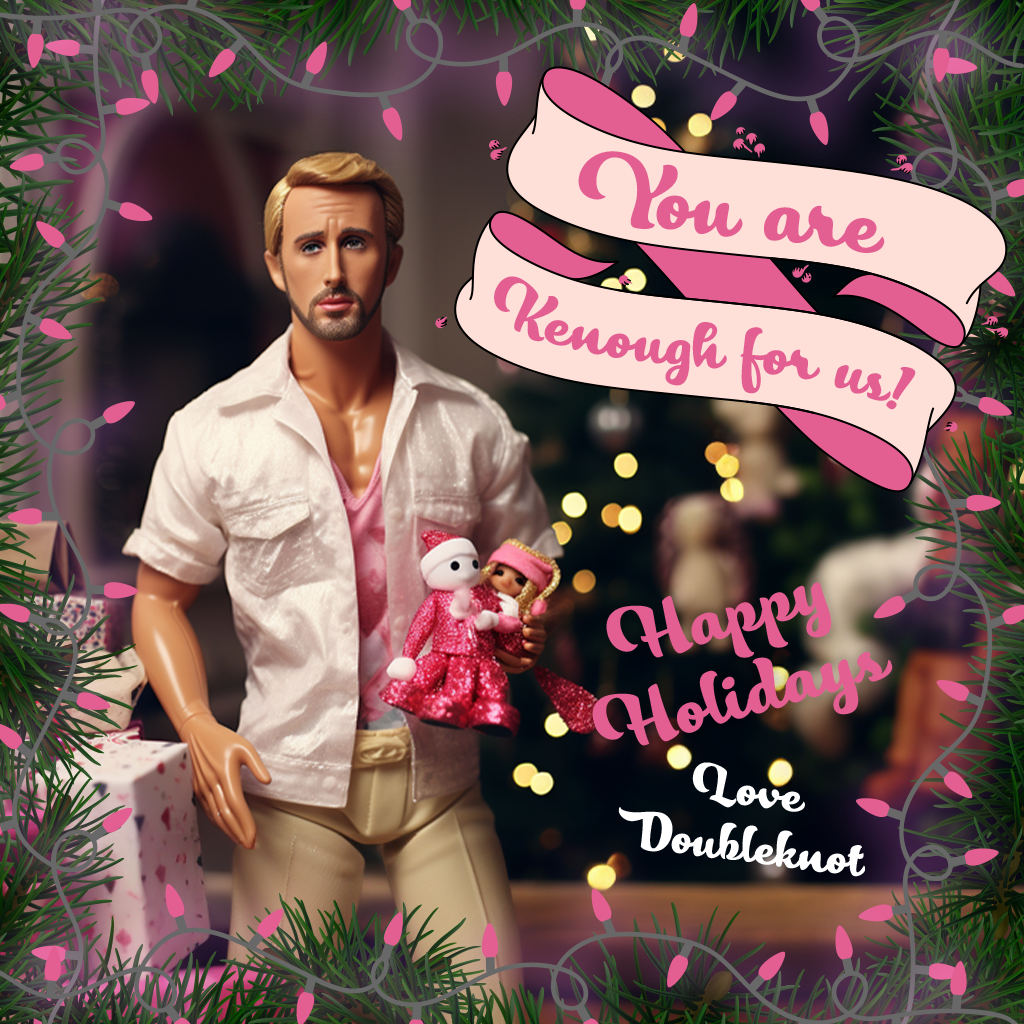 Ryan Gosling as a holiday-inspired Ken doll
